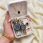Phool Collection Artificial Jewelry Gift Set Couple watch